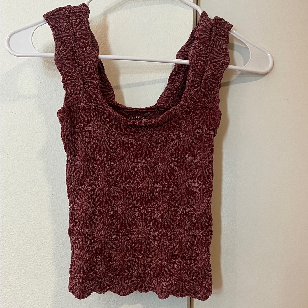 Free People Burgundy Tank